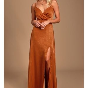 Lulus Rust Maxi Dress